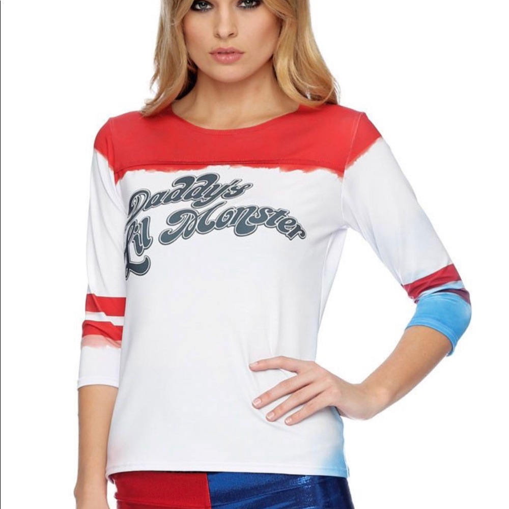 Blackmilk DADDY’S LIL MONSTER baseball top ❤️💙